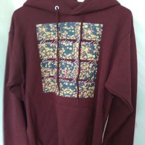 Hanes Women's Hoodie Pullover Sweater Color Cranberry Size Small